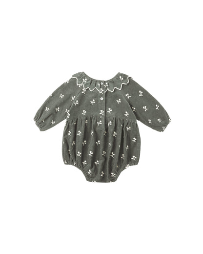 Freya Romper: Blossom Embroidery