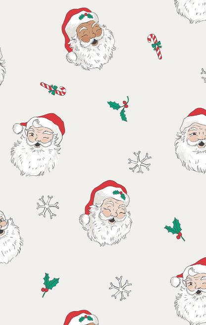 Vintage Santas 2 Way Zipper Romper