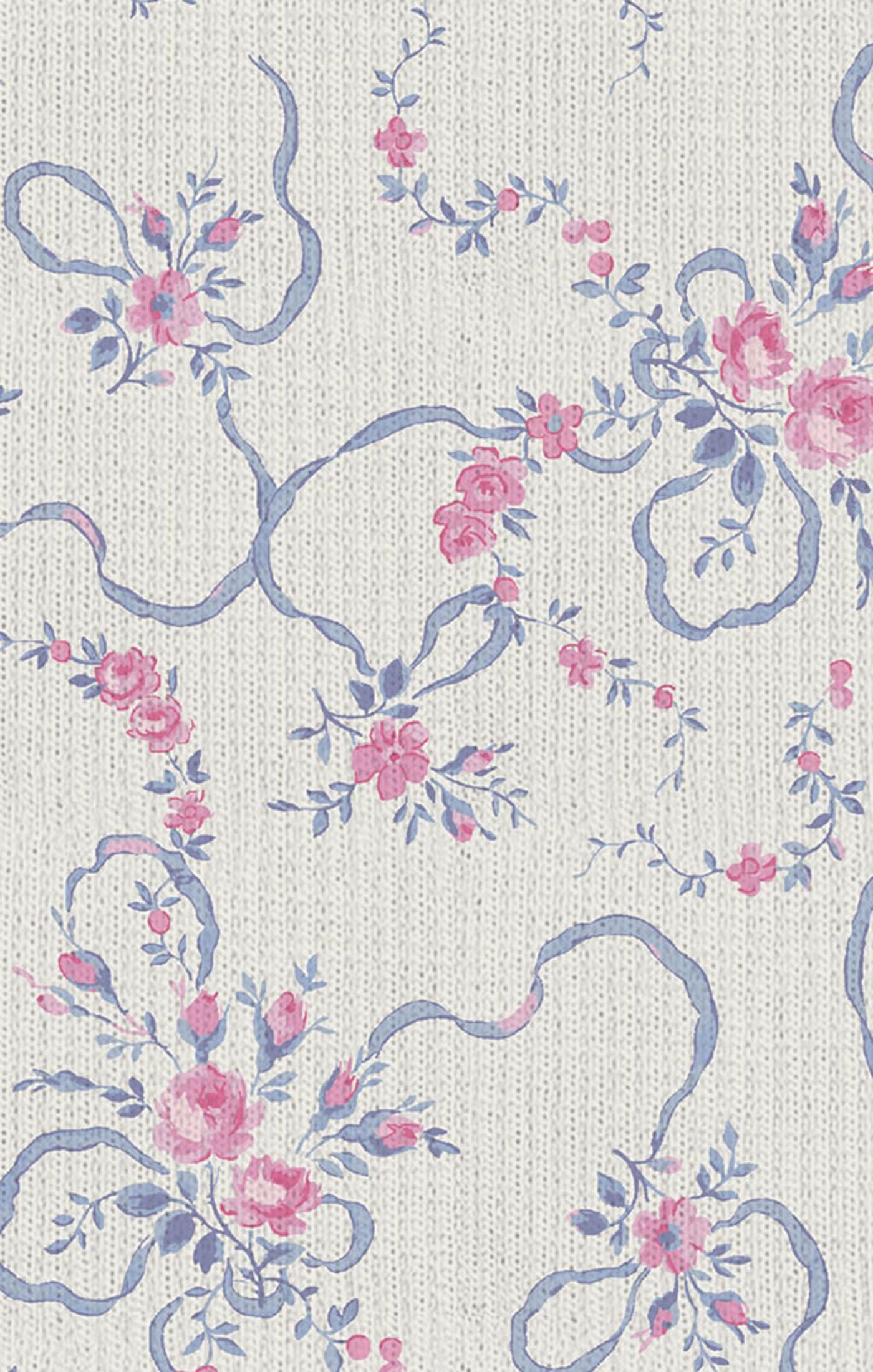 Ribbon Floral Fling Smocked Peter Pan Snap Footie