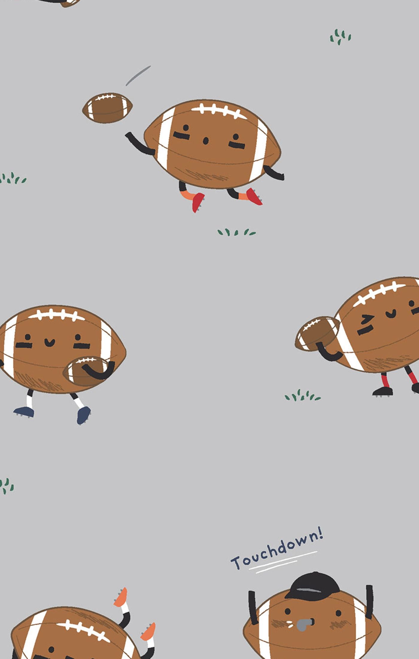 Footballs Playing Football 2 Way Zipper Footie