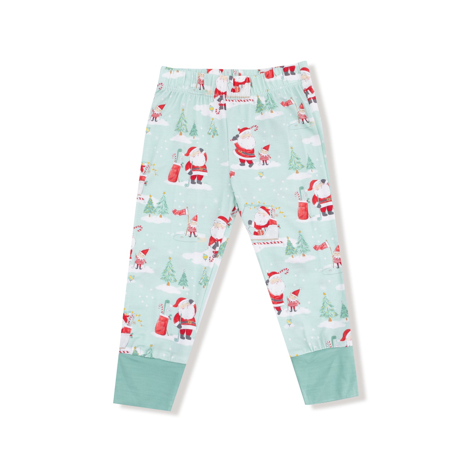 Golfing Santa And Elves L/s Loungewear Set