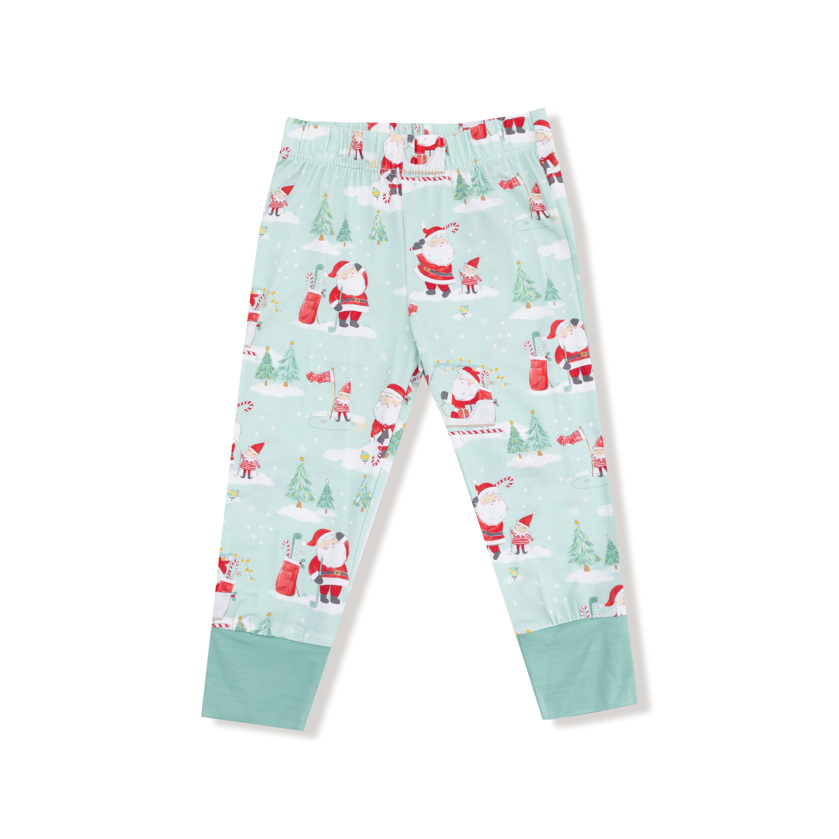 Golfing Santa And Elves L/s Loungewear Set