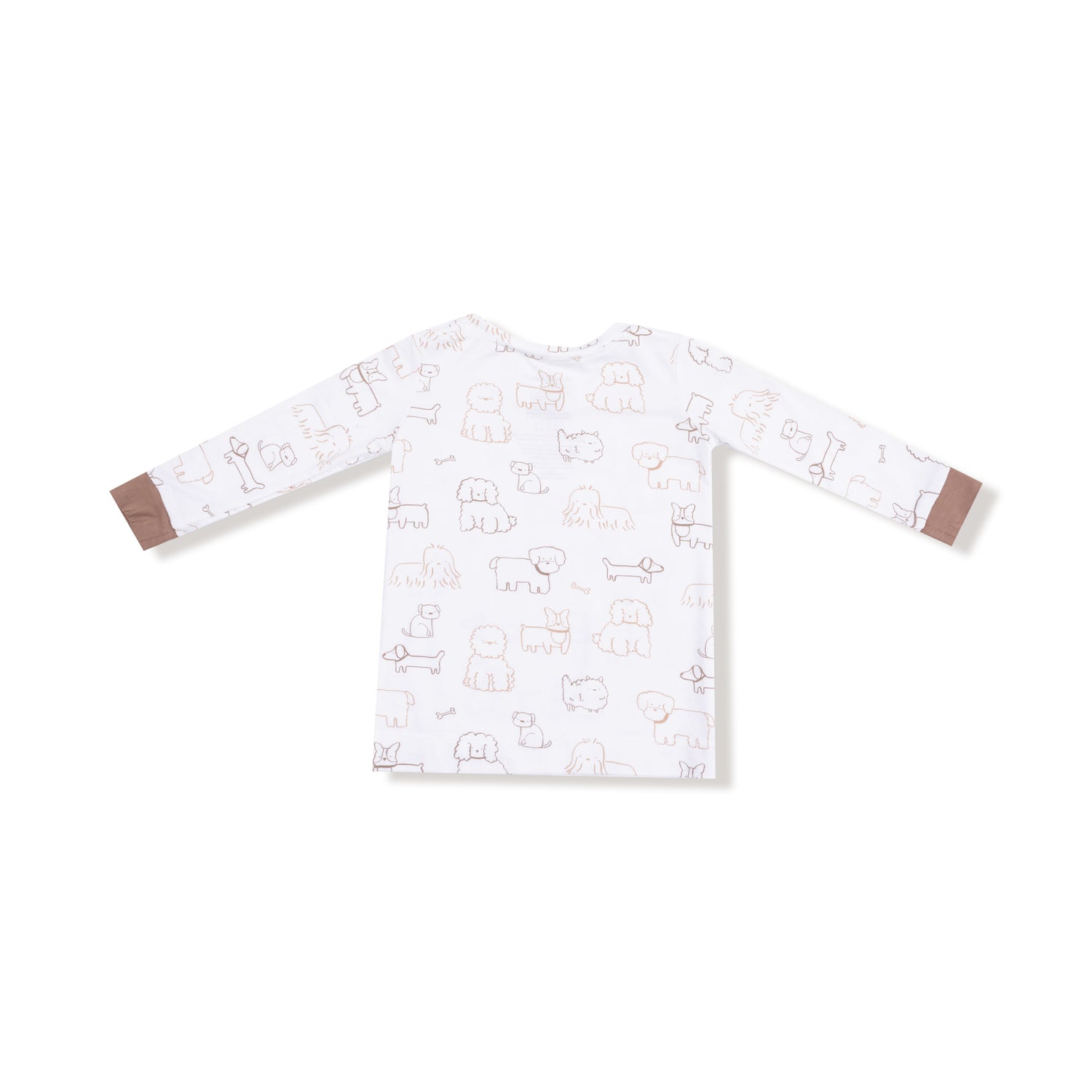 Neutral Pups LS Loungewear Set