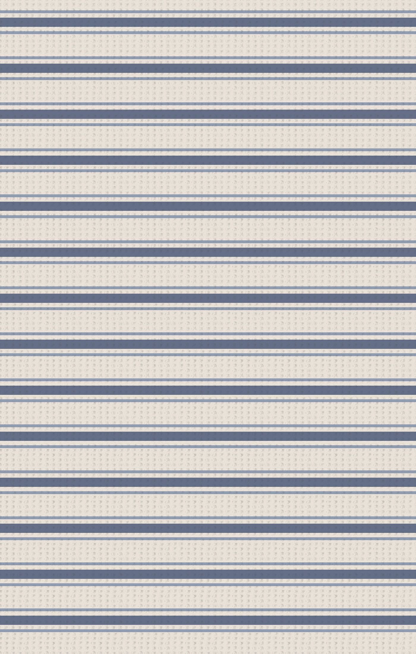 Vintage Stripe - Blue LS Loungewear Set