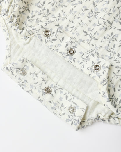 Winnie Romper: Blue Vines