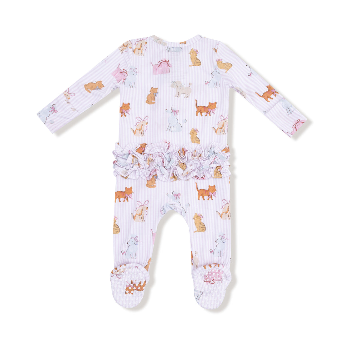 Fancy Pets 2 Way Zipper Ruffle Back Footie