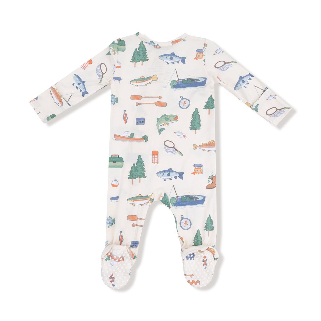 Fishing Things 2 Way Zipper Footie