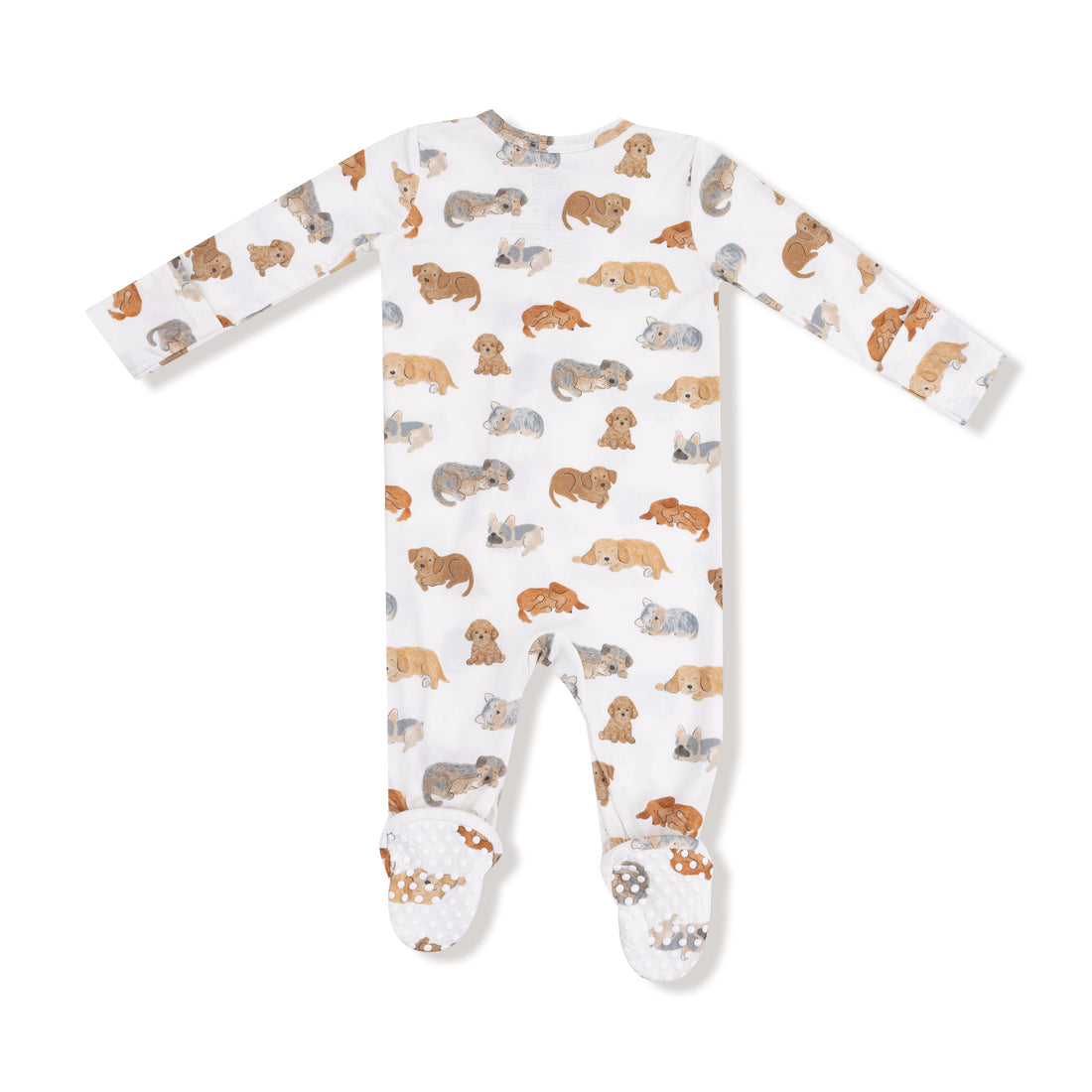 Napping Puppies 2 Way Zipper Footie
