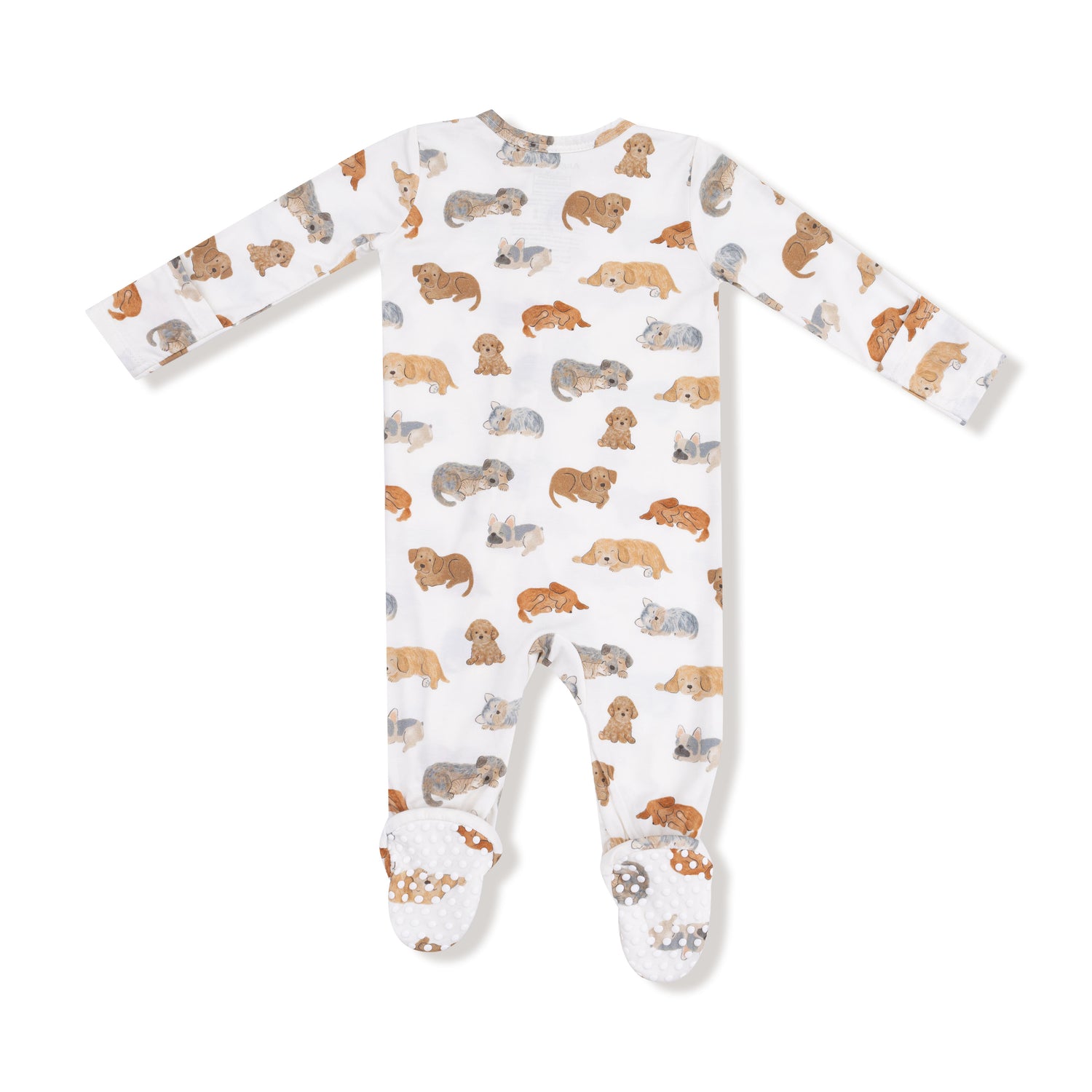 Napping Puppies 2 Way Zipper Footie
