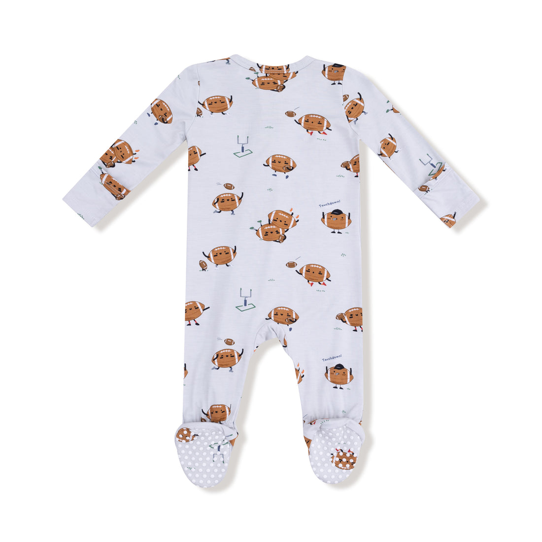 Footballs Playing Football 2 Way Zipper Footie