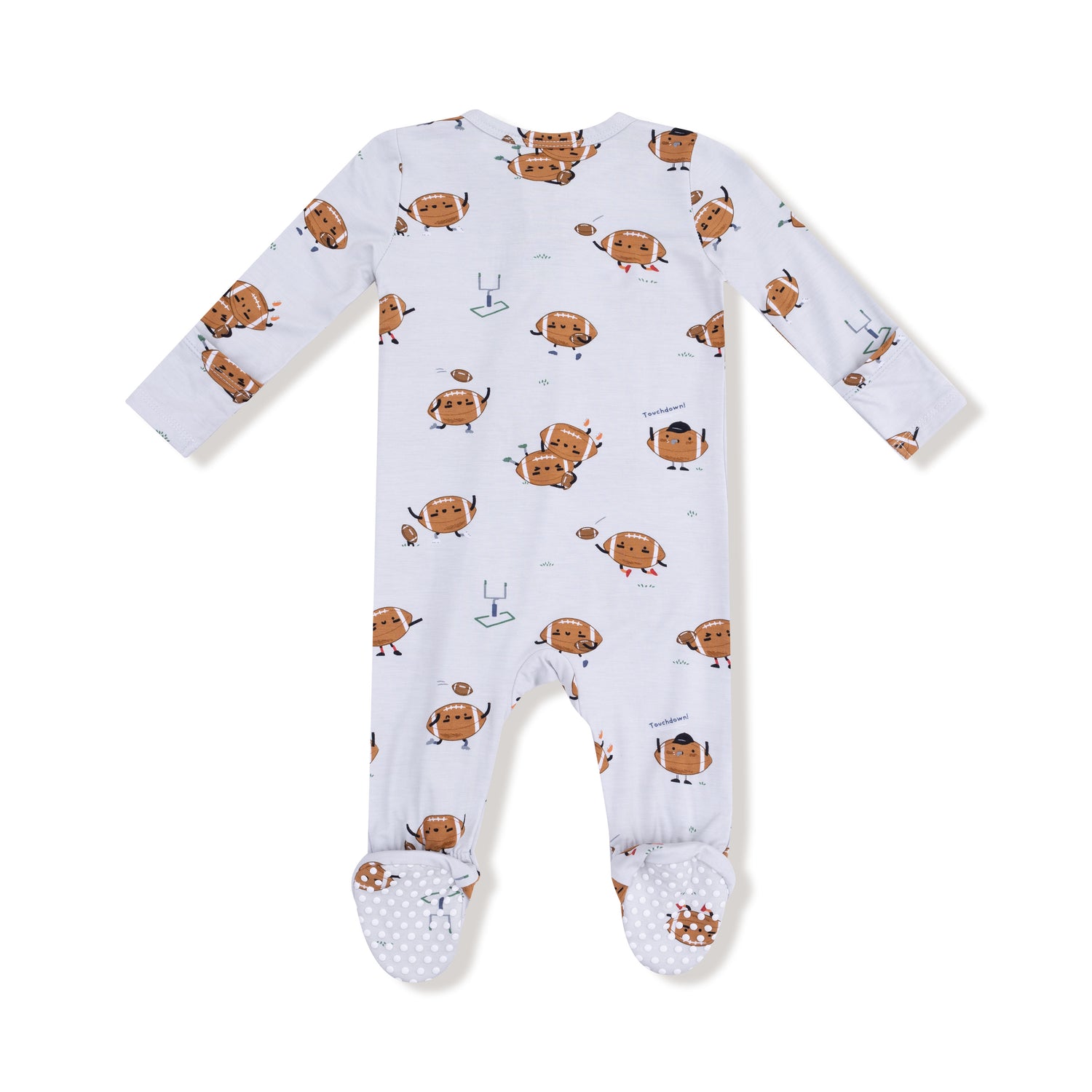 Footballs Playing Football 2 Way Zipper Footie