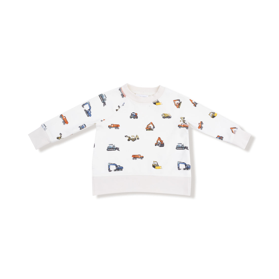Construction Vehicles French Terry Raglan Sweatshirt And Jogger Set
