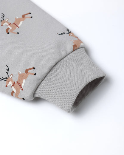 Reindeer Relaxed Fleece Sweatshirt