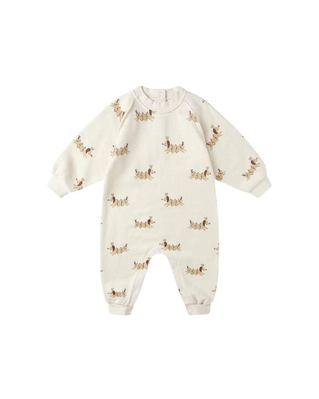 Raglan Jumpsuit: Christmas Dogs