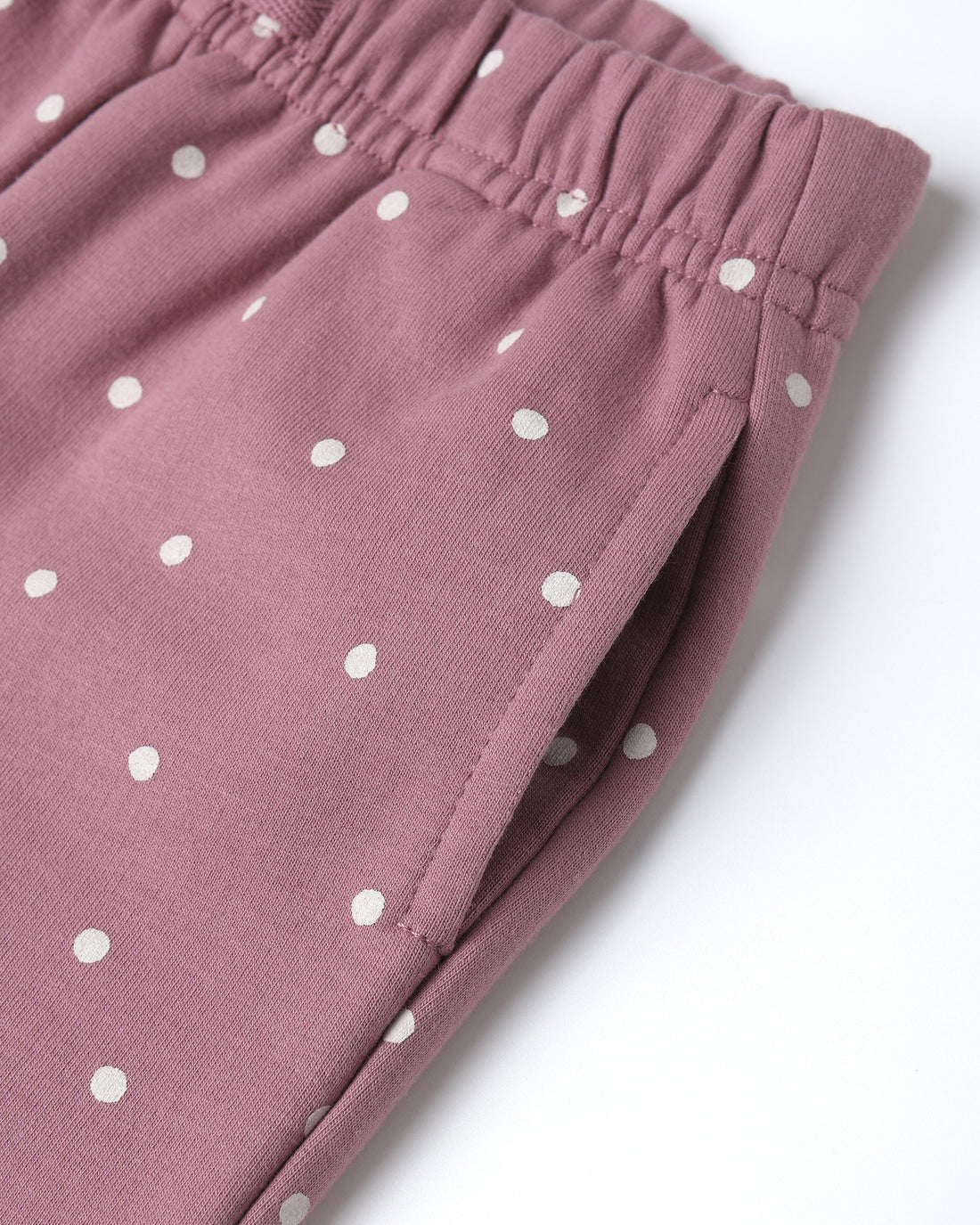 Relaxed Fleece Sweatpants: Polka Dots