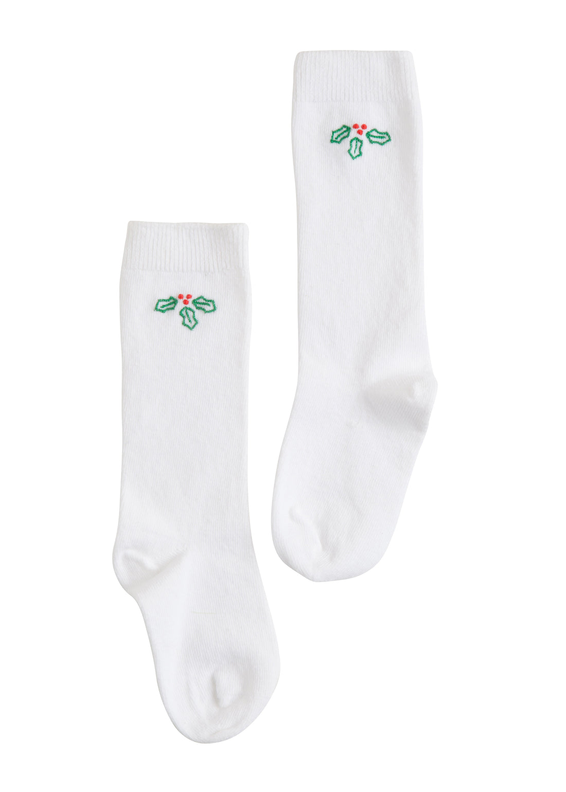 White Knee High Socks: Holly