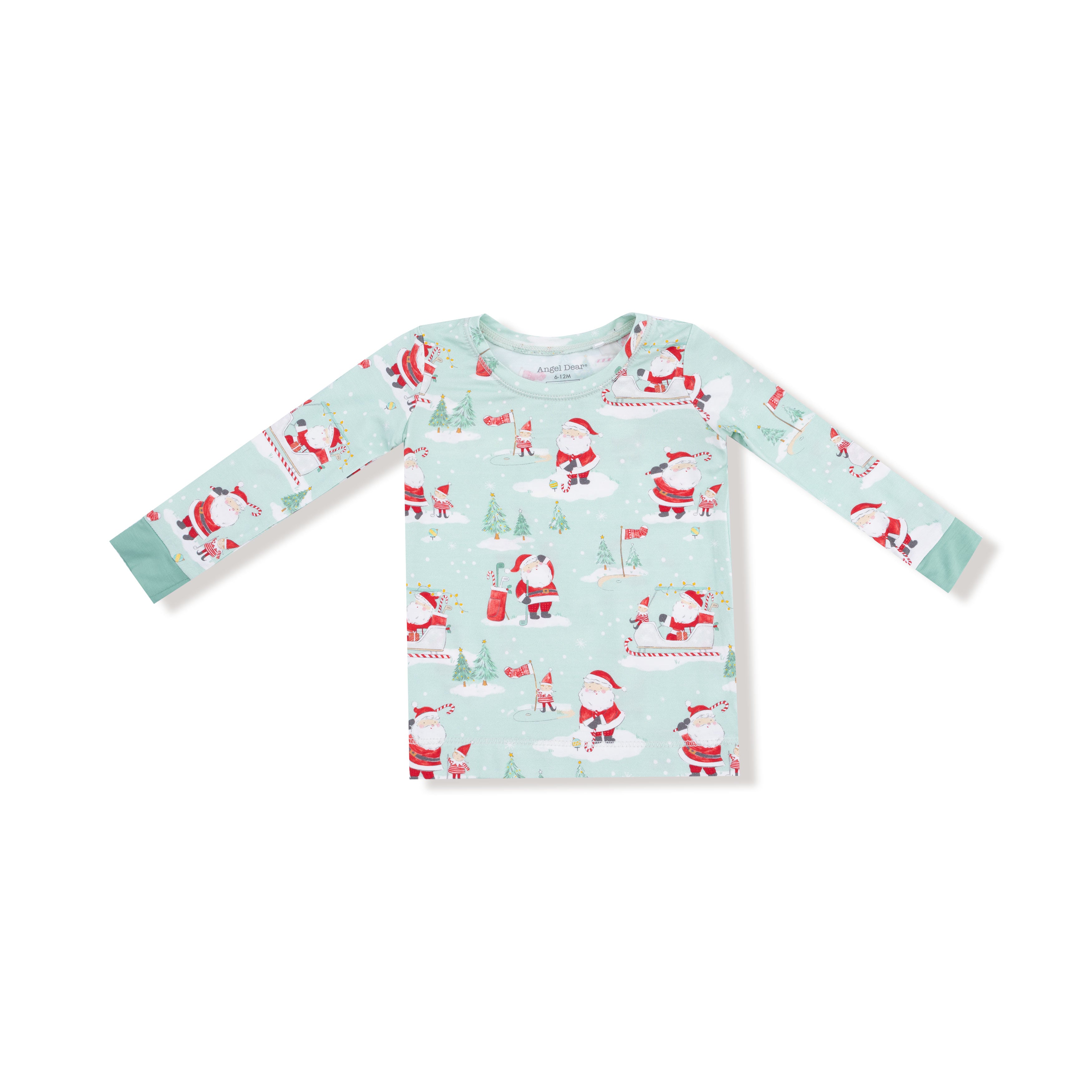 Golfing Santa And Elves L/s Loungewear Set
