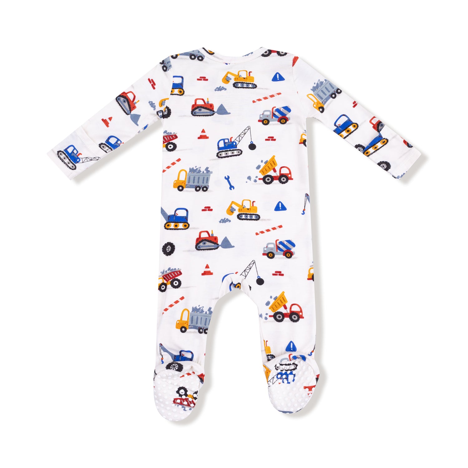 Crayon Construction 2 Way Zipper Footie