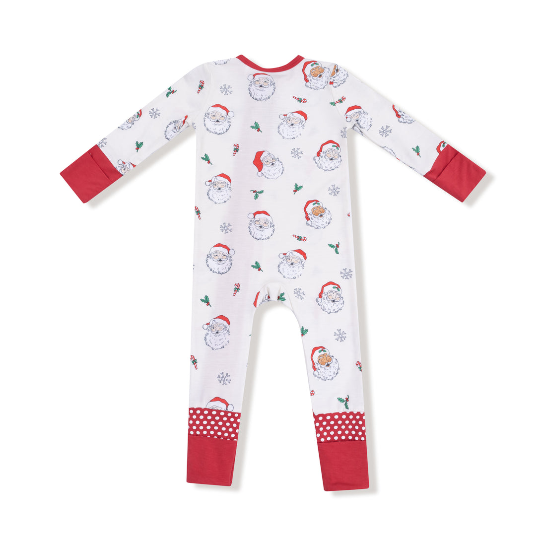 Vintage Santas 2 Way Zipper Romper