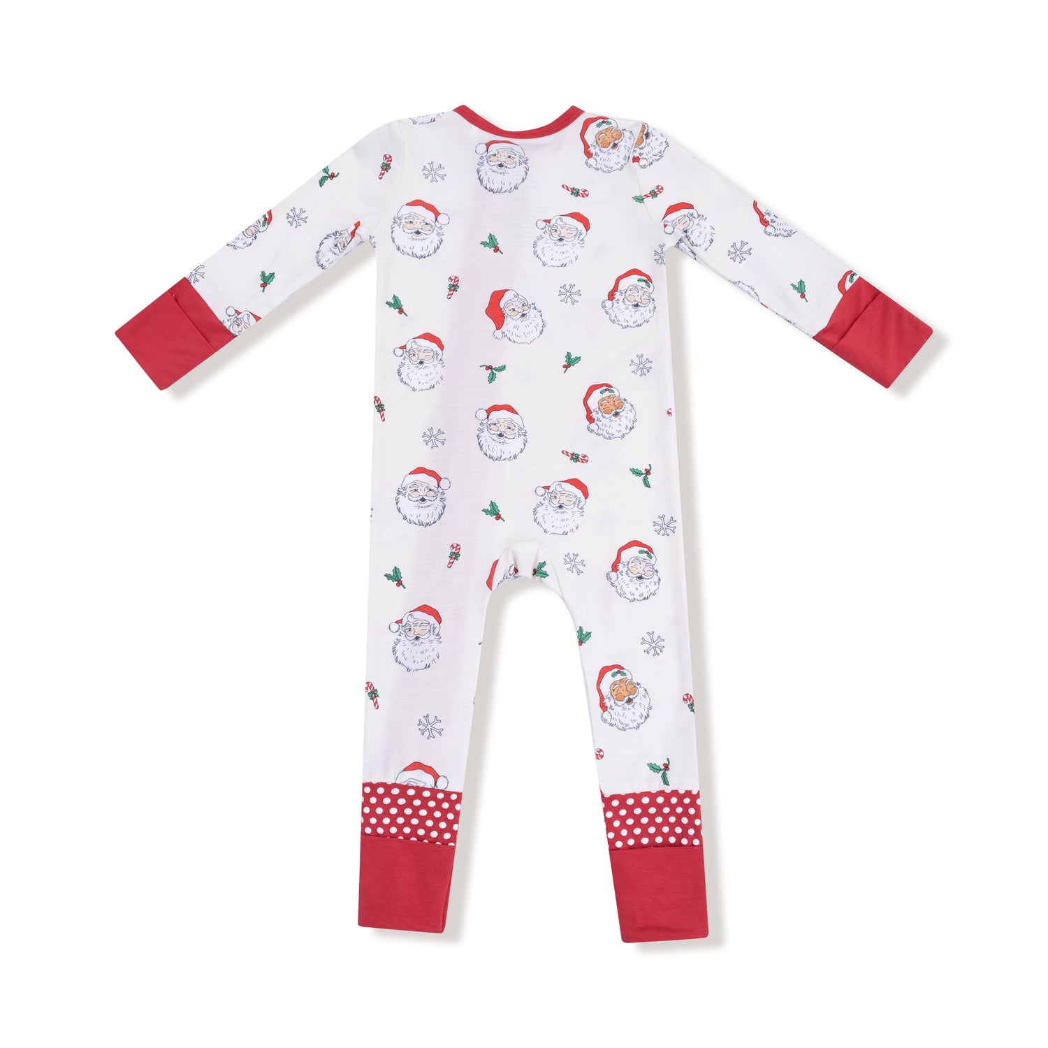 Vintage Santas 2 Way Zipper Romper