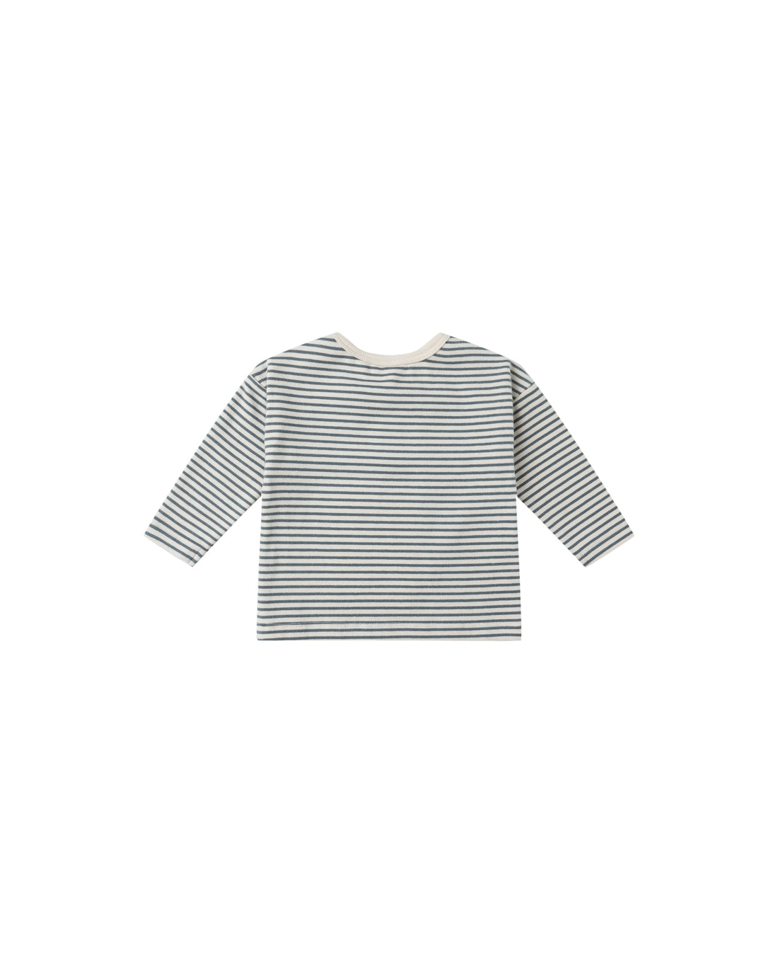 Long Sleeve Tee: Ocean Micro Stripe