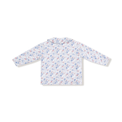 Country Girl Floral Quilted Jacket w/Peter Pan Collar