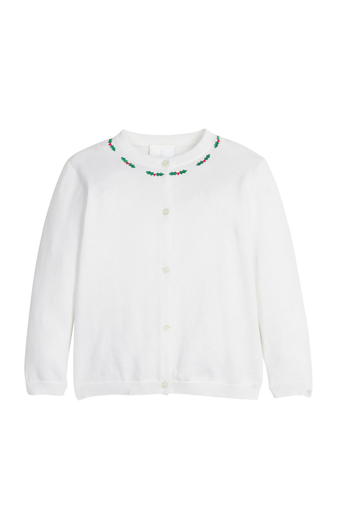 Embroidered Essential Cardigan: Holly