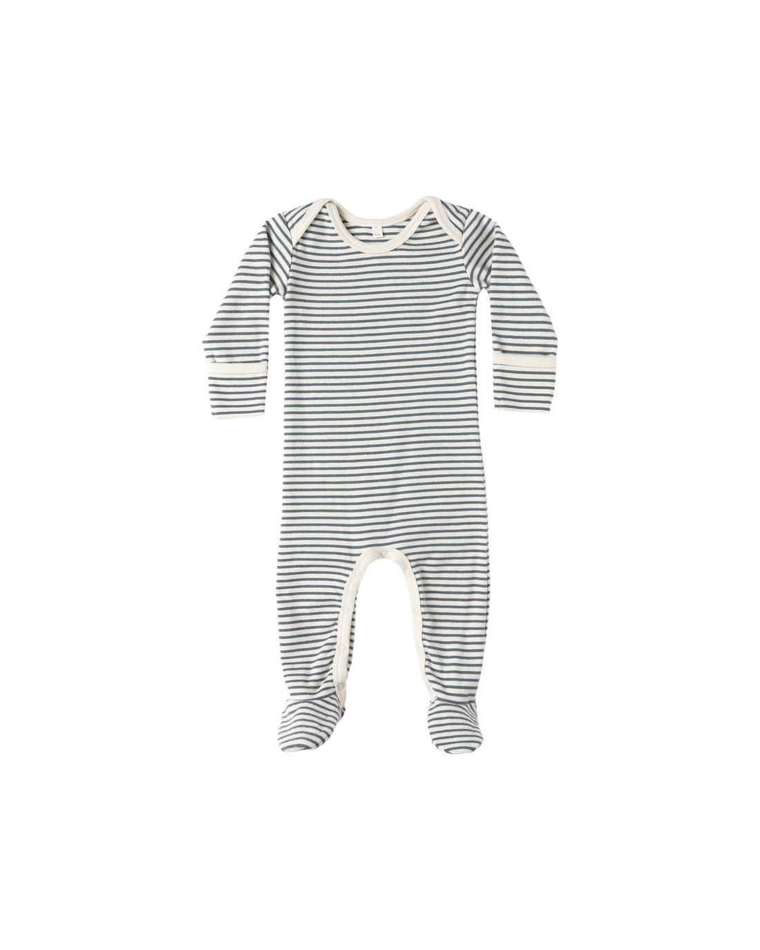 Baby Footie: Ocean Micro Stripe