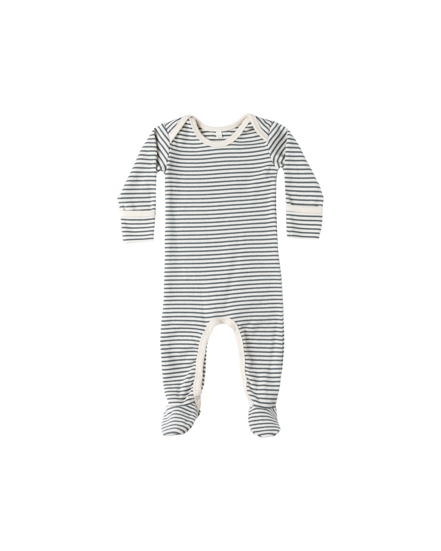 Baby Footie: Ocean Micro Stripe