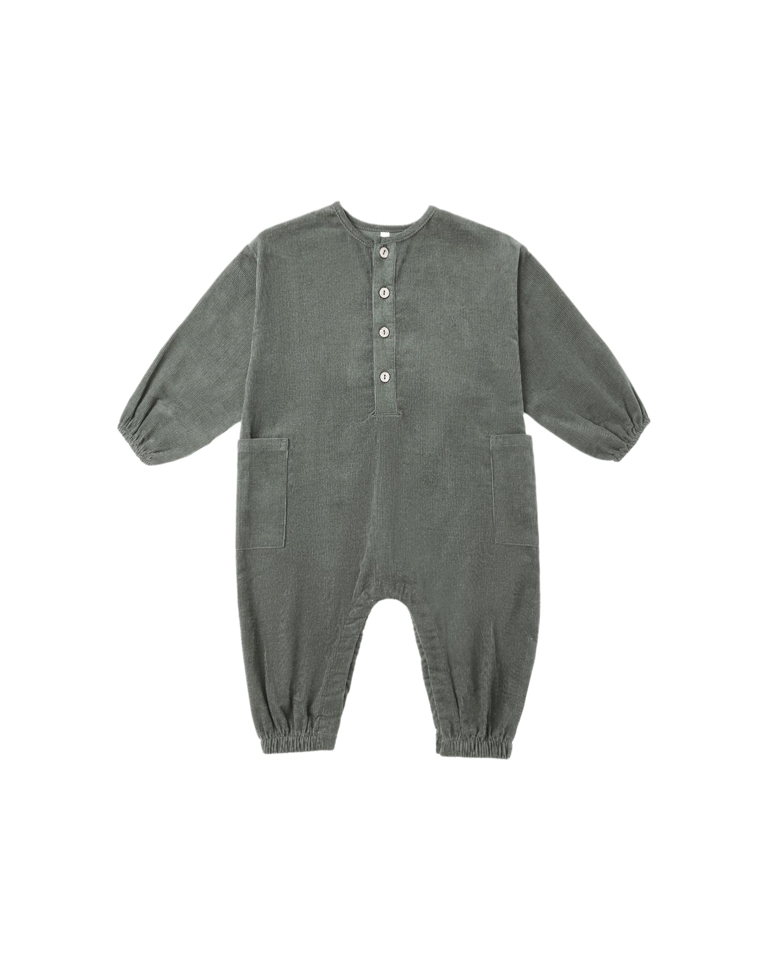Relaxed Woven Jumpsuit: Evergreen