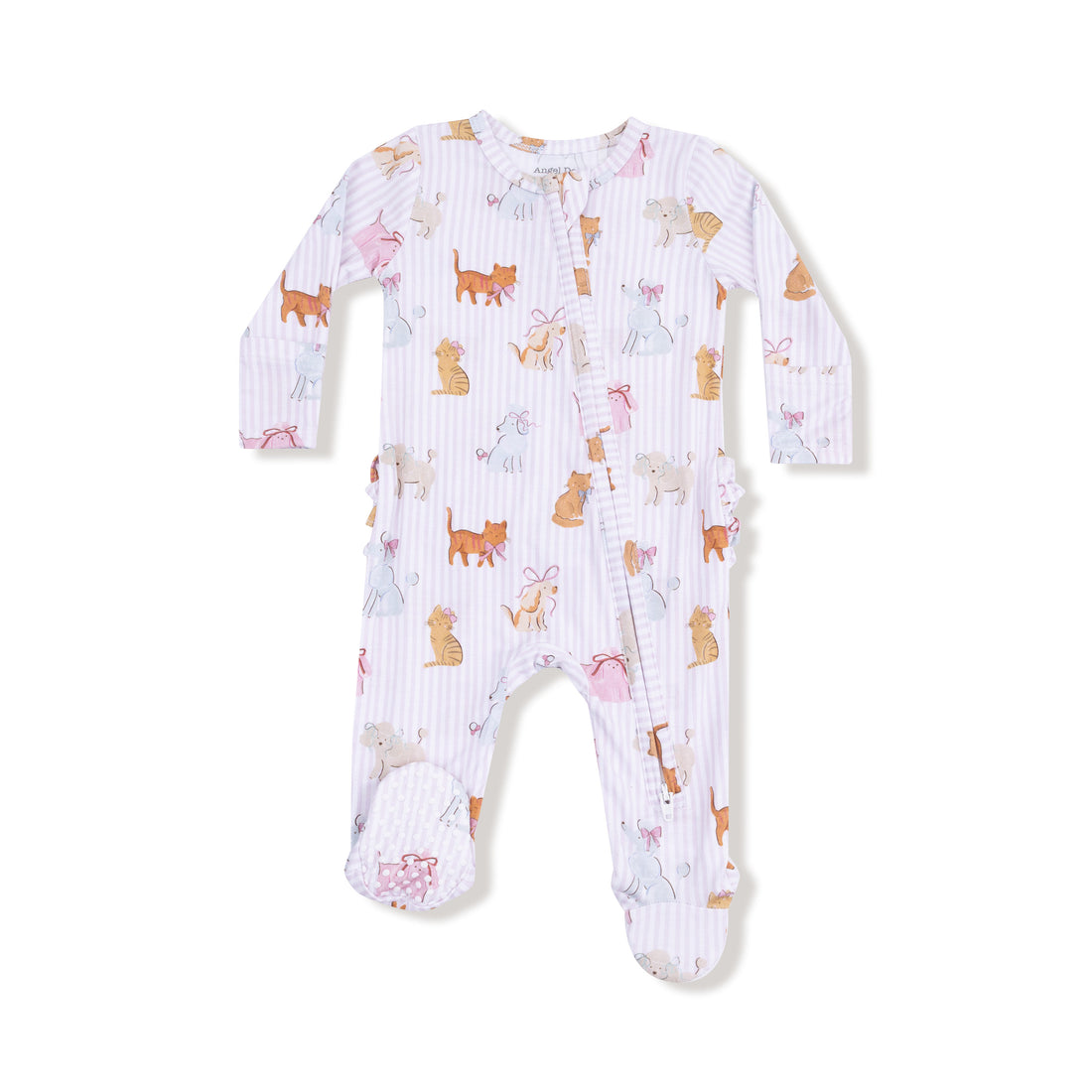 Fancy Pets 2 Way Zipper Ruffle Back Footie