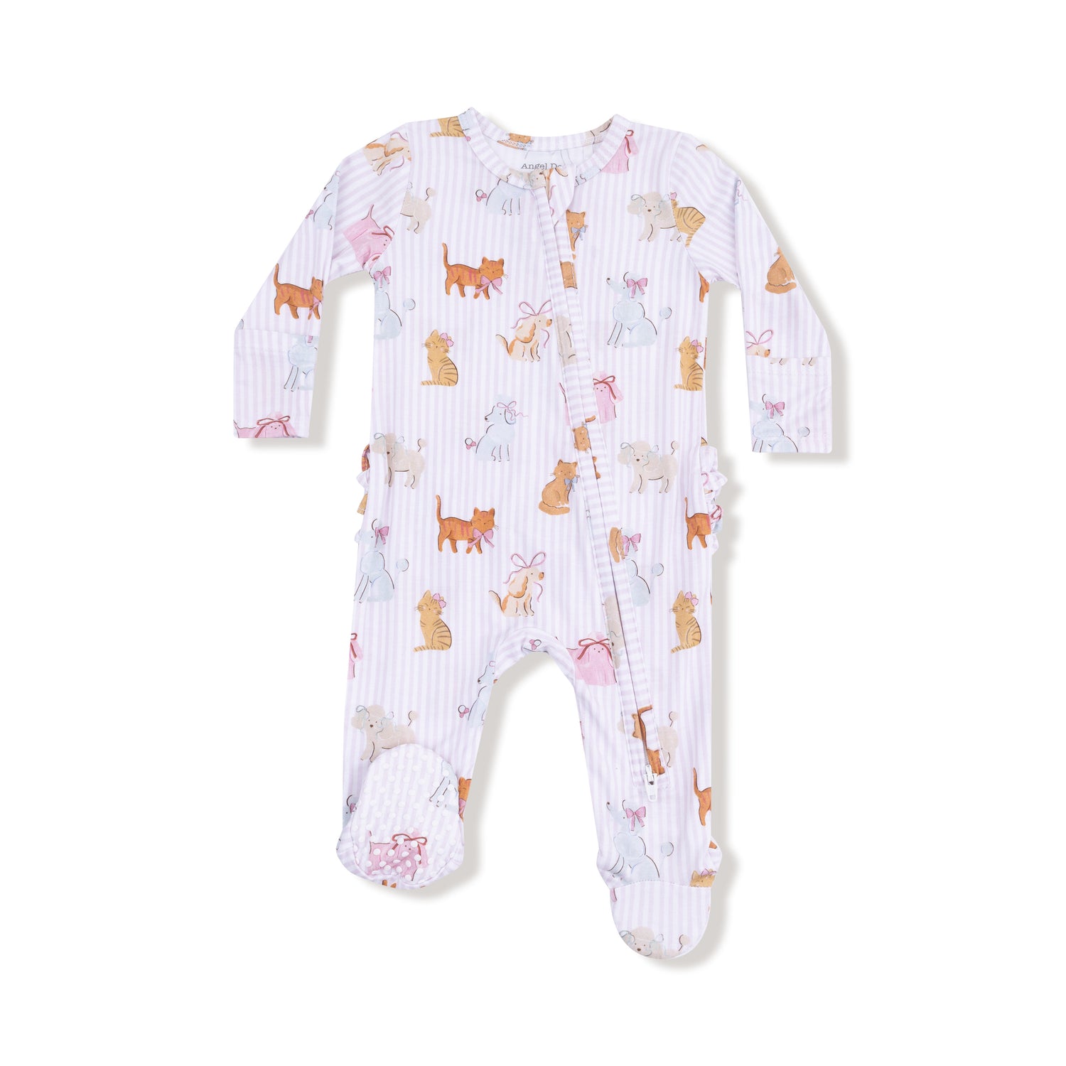 Fancy Pets 2 Way Zipper Ruffle Back Footie