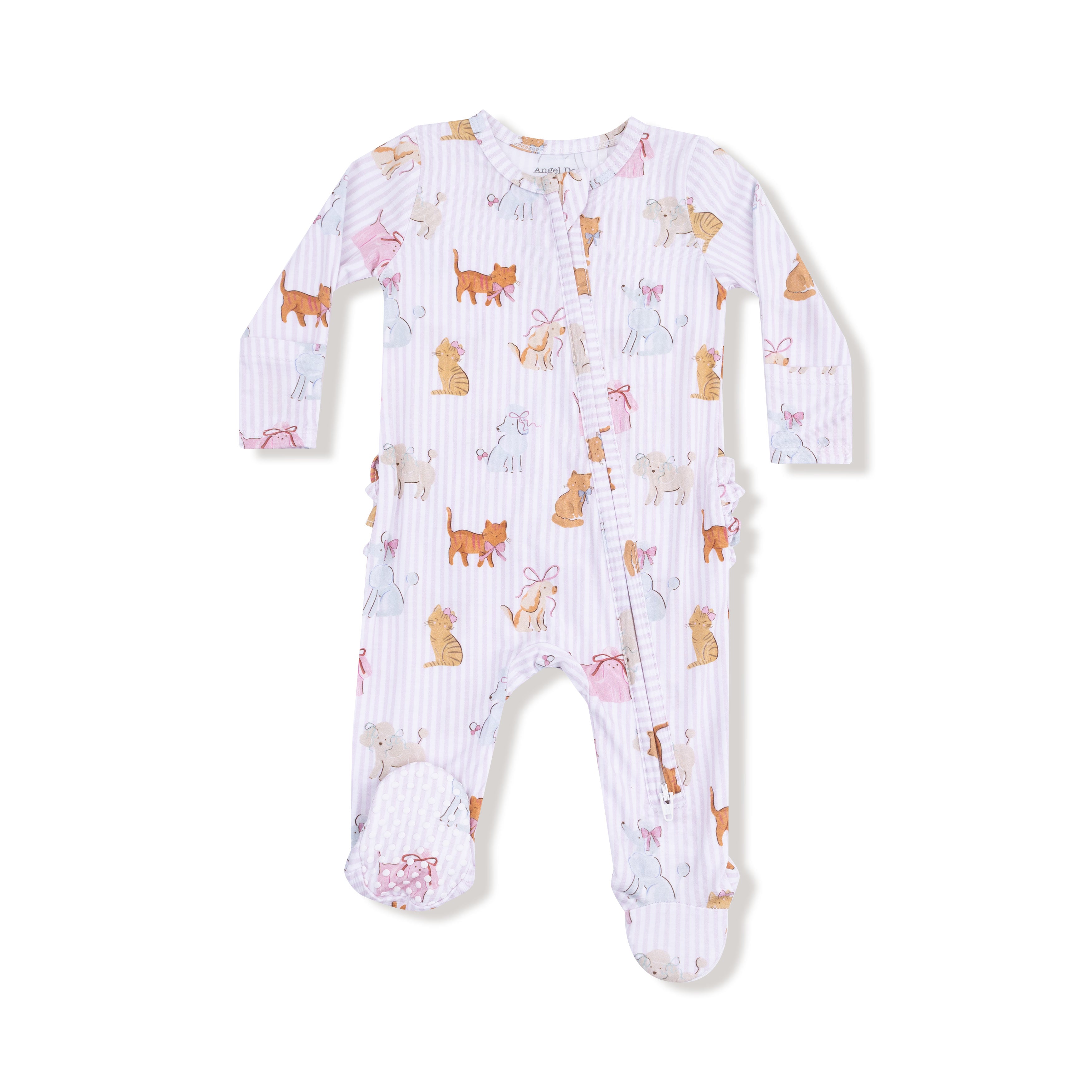Fancy Pets 2 Way Zipper Ruffle Back Footie