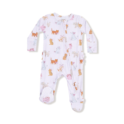 Fancy Pets 2 Way Zipper Ruffle Back Footie
