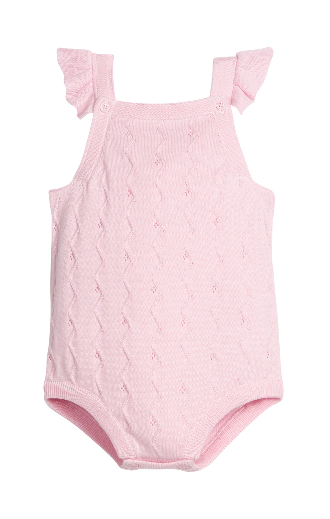 Pointelle Knit Bubble: Light Pink