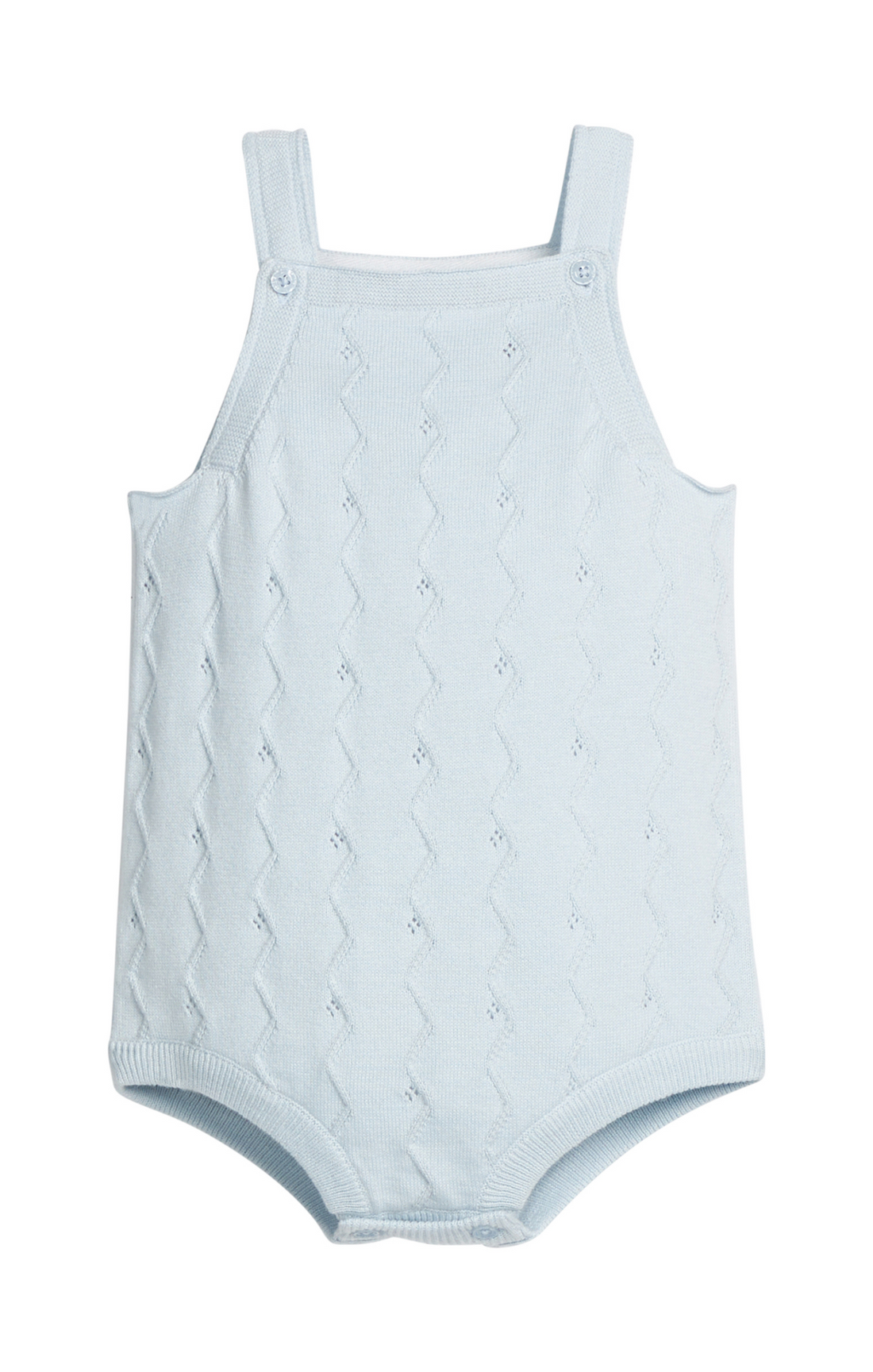 Pointelle Knit Bubble: Light Blue