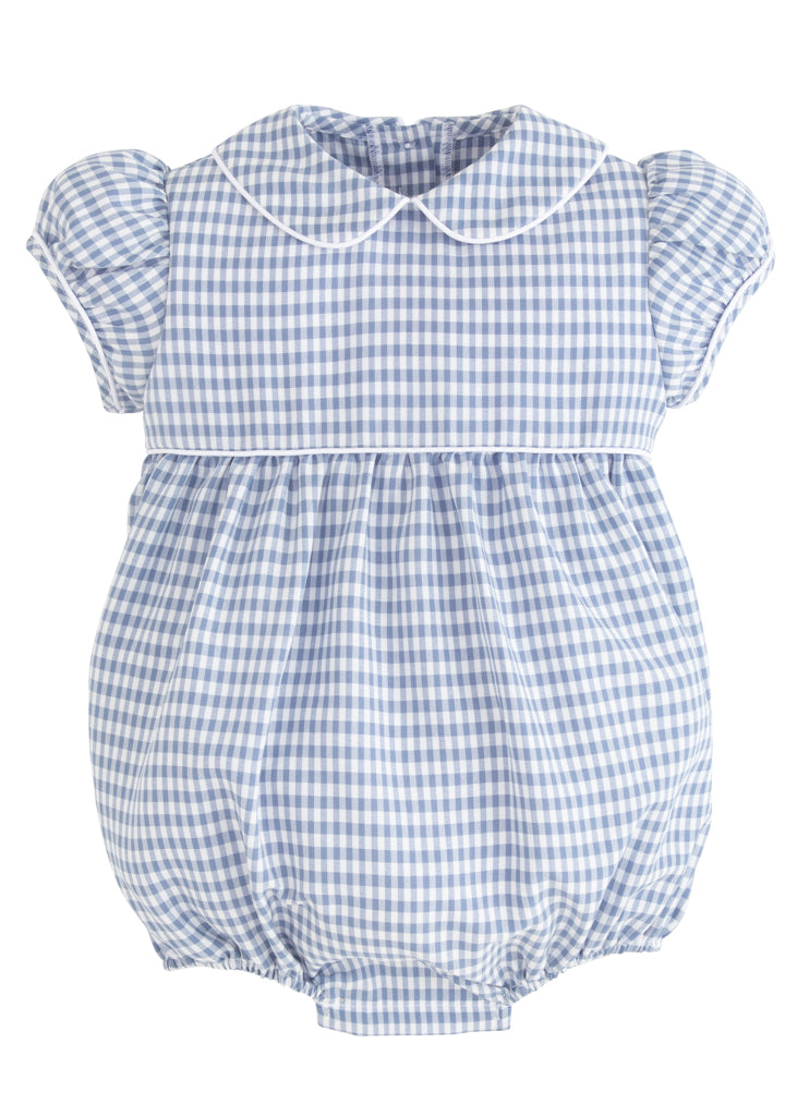 Charlotte Bubble: Gray Blue Gingham