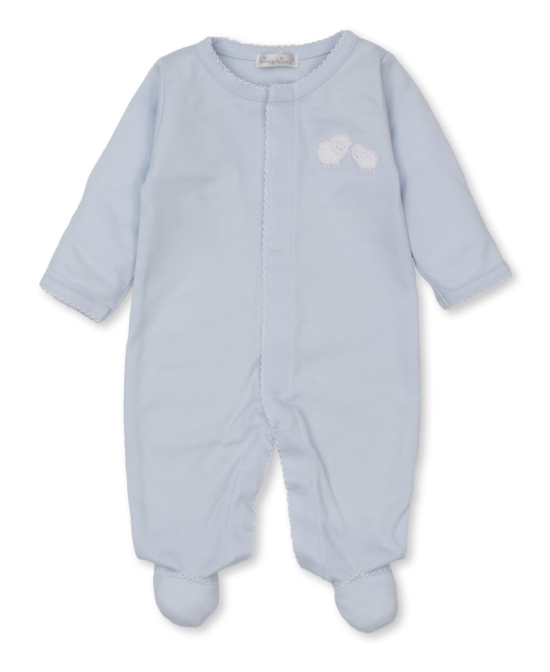 Kissy Kissy Sweetest Sheep Footie - Light Blue