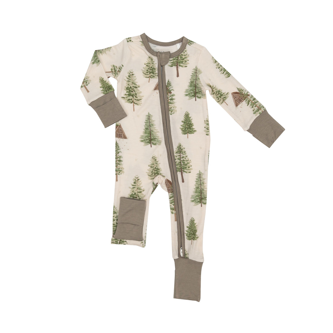 Angel Dear Cabin and Trees 2-Way Zip Romper