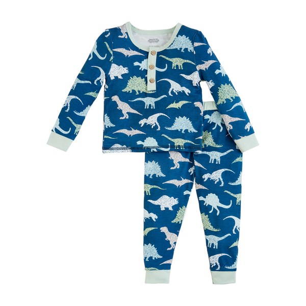 Bamboo Glow in the Dark Dino Pajama Set