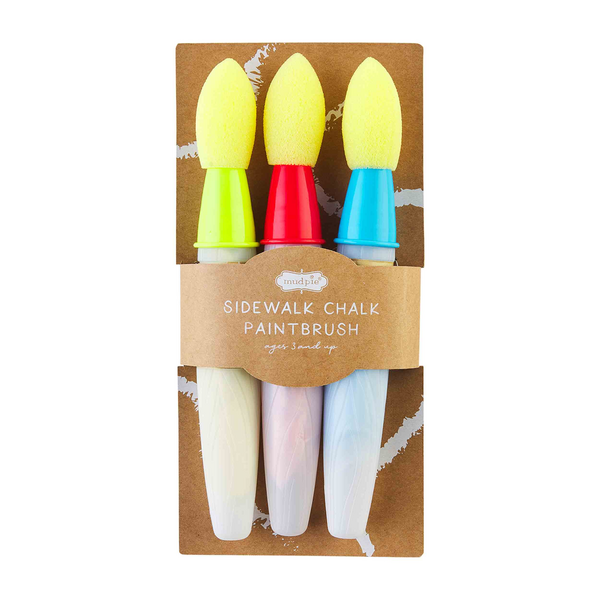 Sidewalk Chalk Paintbrush (Set of 3): Red