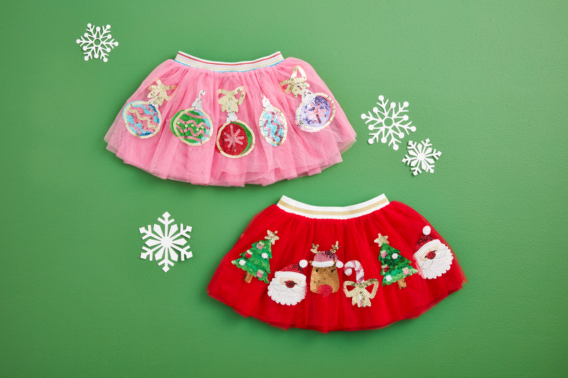 Pink Christmas Ornament Sequin Tutu