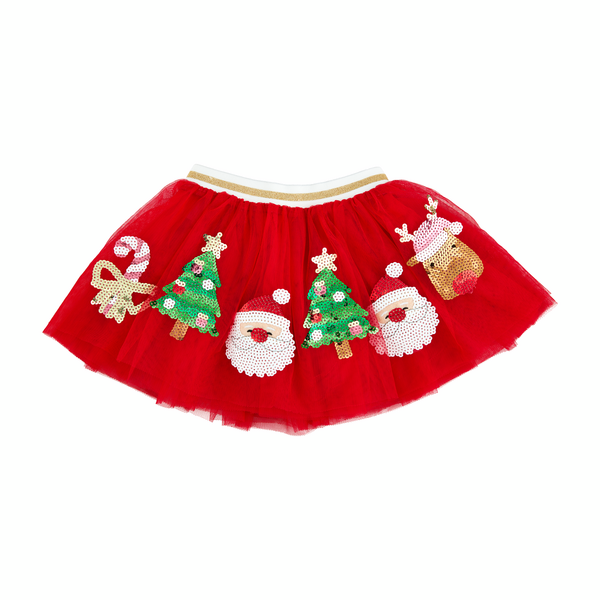 Red Sequin Christmas Tutu