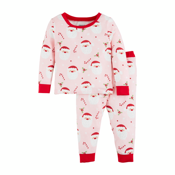 Pink Santa Glow-in-the-Dark Pajamas