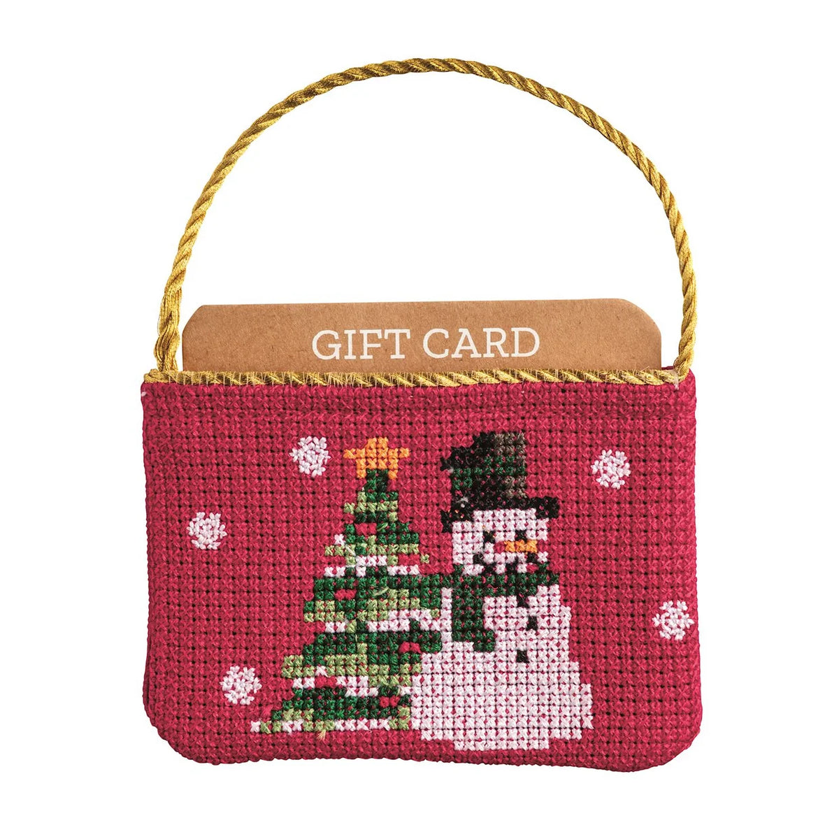 Needlepoint Christmas Gift Card Pouches