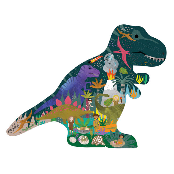 40pc Jigsaw with Shaped Box: Dinosaur