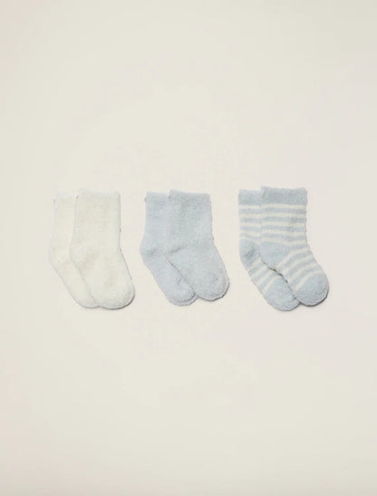 Barefoot Dreams CCL Infant Socks: Set of 3 Pairs