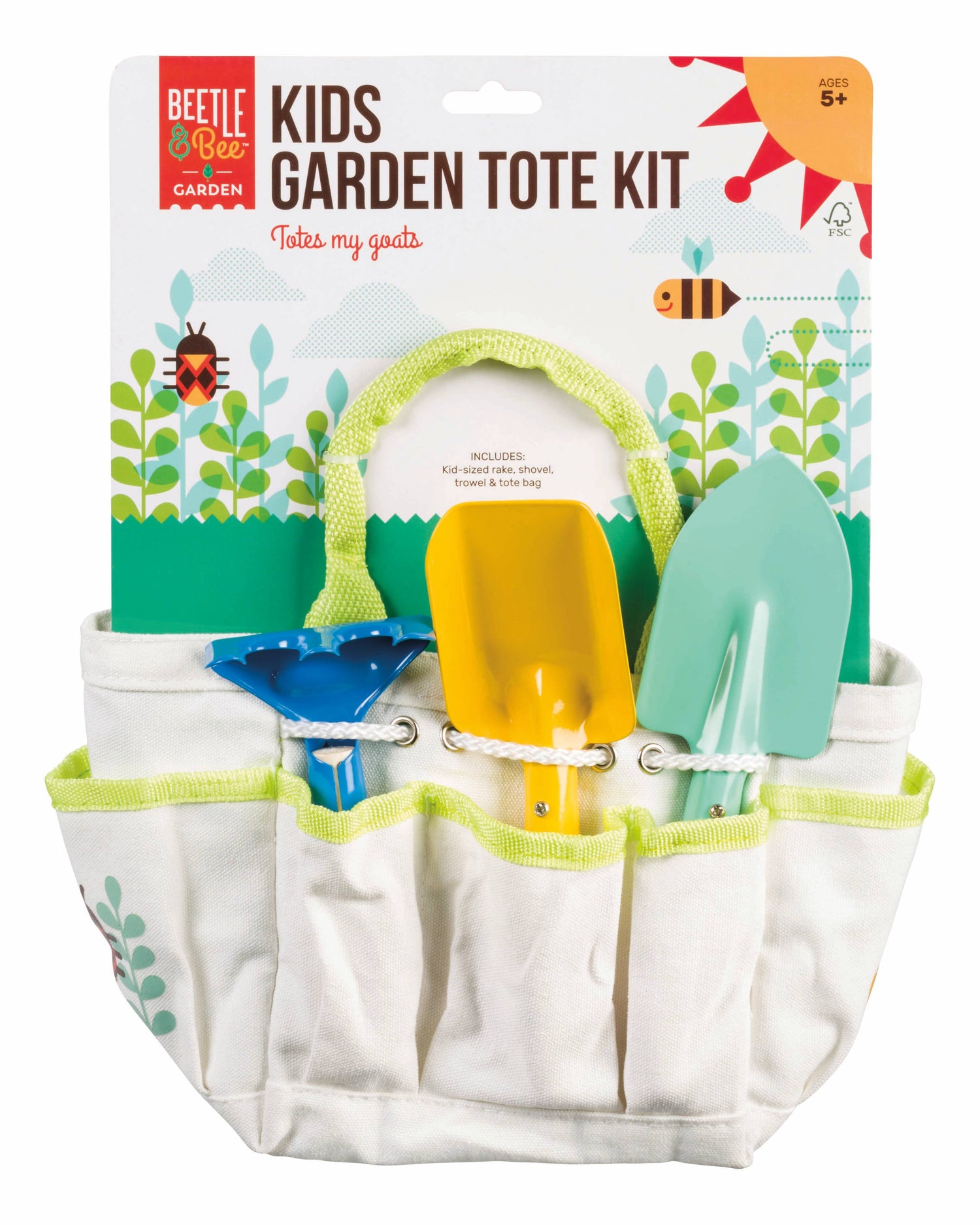 Beetle &amp; Bee Kids Garden Tote Kit