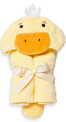 Hooded Baby Bath Wrap: Yellow Ducky