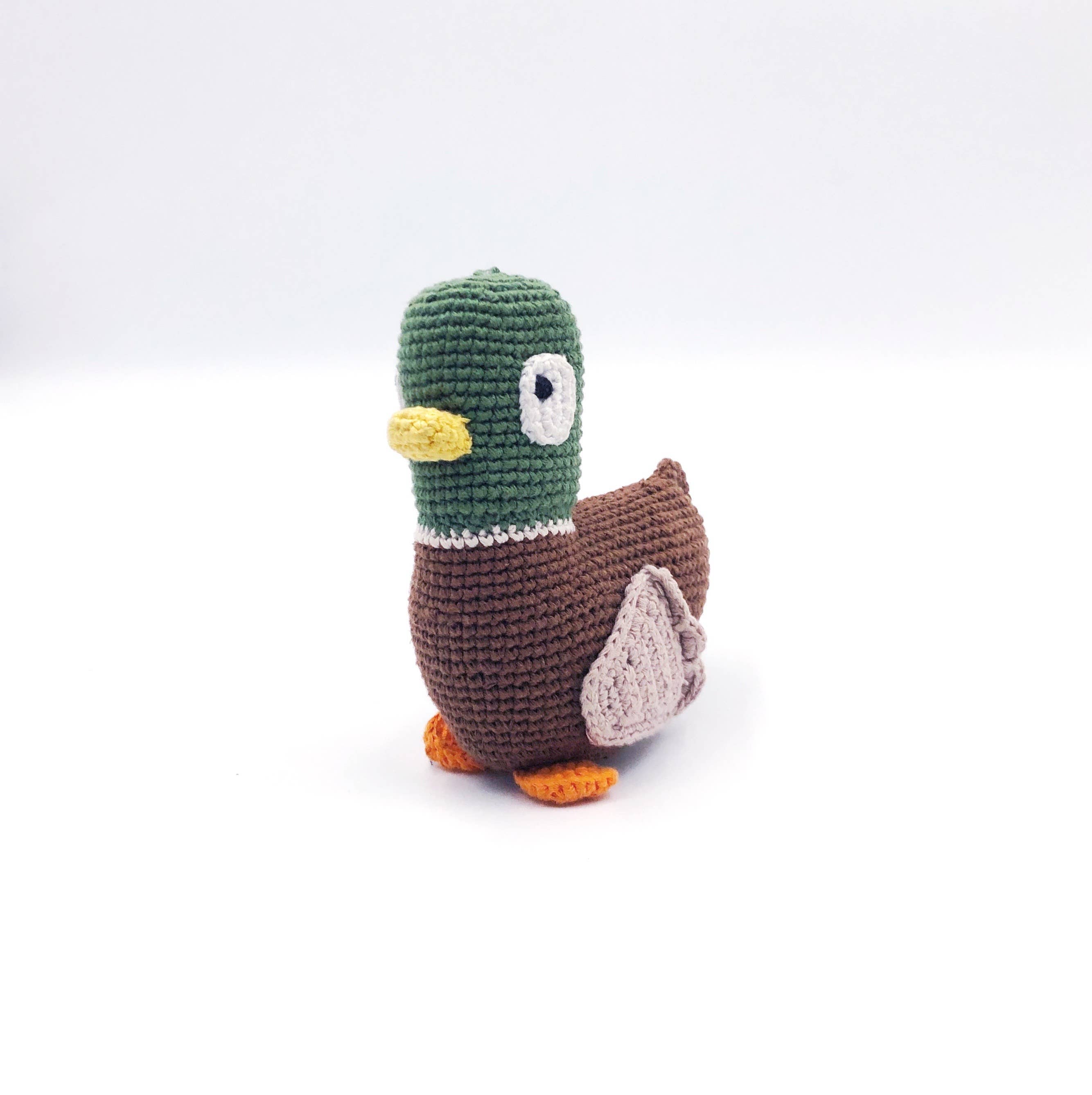 Plush Crochet Mallard Duck Toy